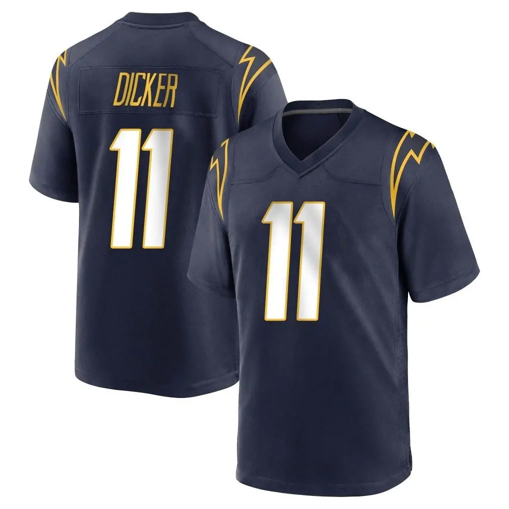 Parkc LA.Chargers #11 Cameron Dicker Player Navy Home Game Stitched Jerseys