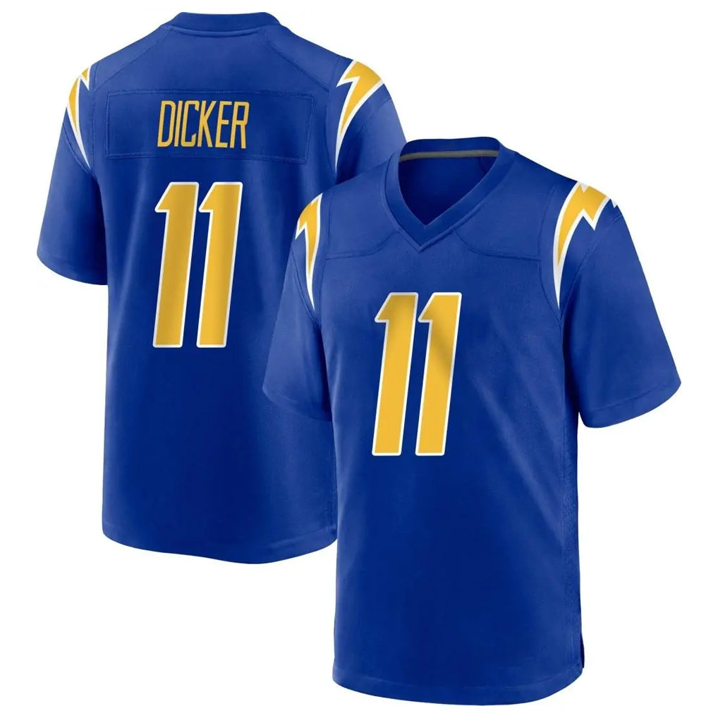 Parkc LA.Chargers #11 Cameron Dicker Player Royal Home Game Stitched Jerseys