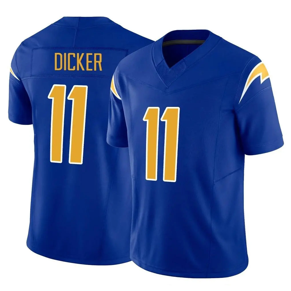 Parkc LA.Chargers #11 Cameron Dicker Player Royal Limited Vapor F.U.S.E. Home Game Stitched Jerseys