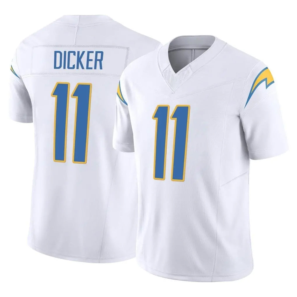 Parkc LA.Chargers #11 Cameron Dicker Player White Limited Vapor F.U.S.E. Home Game Stitched Jerseys