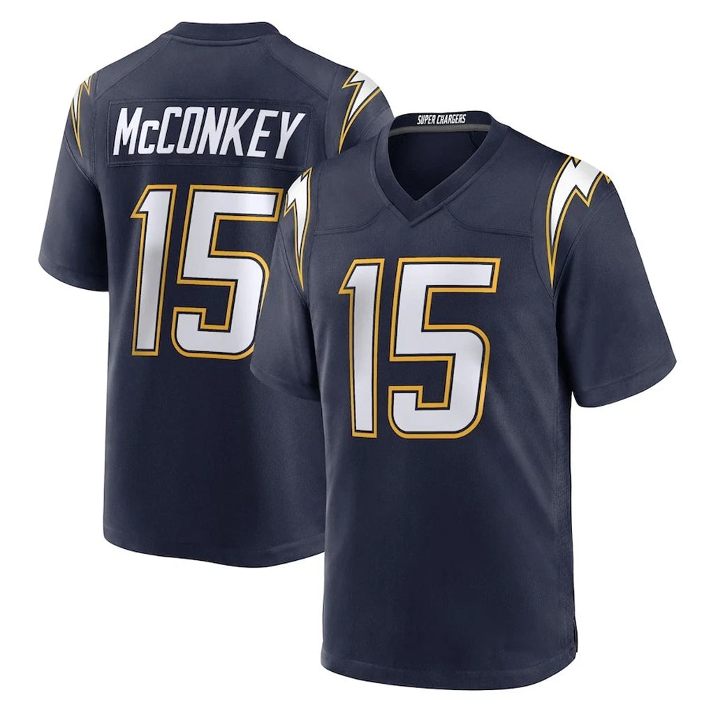 Parkc LA.Chargers #15 Ladd McConkey Player Navy Alternate Home Game Stitched Jerseys