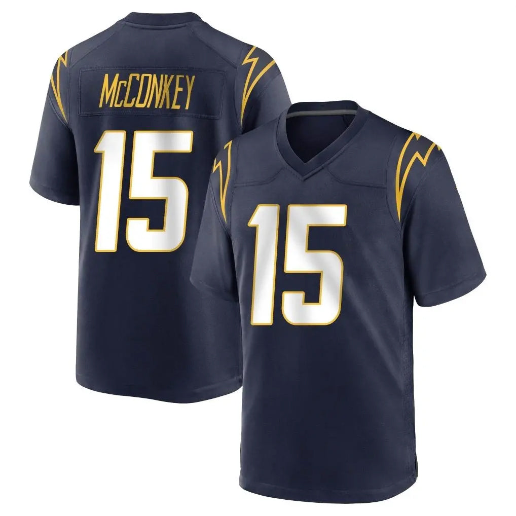 Parkc LA.Chargers #15 Ladd McConkey Player Navy Home Game Stitched Jerseys