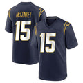 Parkc LA.Chargers #15 Ladd McConkey Player Navy Home Game Stitched Jerseys