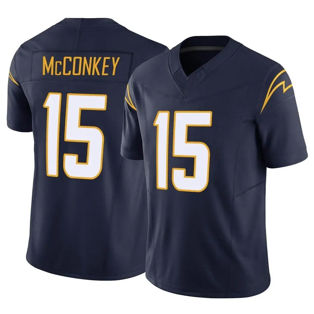 Parkc LA.Chargers #15 Ladd McConkey Player Navy Limited Vapor F.U.S.E. Home Game Stitched Jerseys