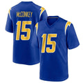 Parkc LA.Chargers #15 Ladd McConkey Player Royal Home Game Stitched Jerseys