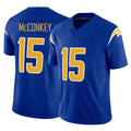 Parkc LA.Chargers #15 Ladd McConkey Player Royal Limited Vapor F.U.S.E. Home Game Stitched Jerseys