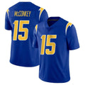 Parkc LA.Chargers #15 Ladd McConkey Player Royal Limited Vapor Home Game Stitched Jerseys