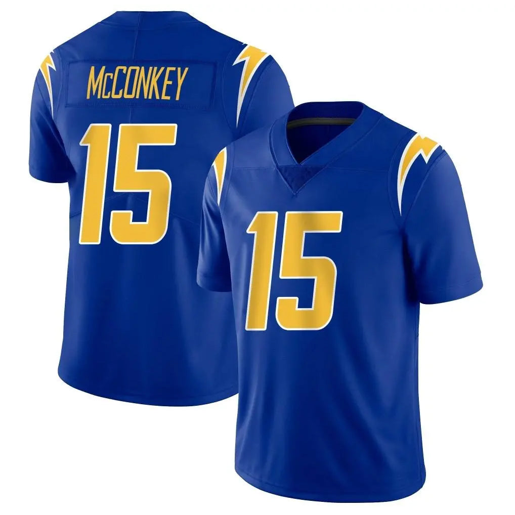 Parkc LA.Chargers #15 Ladd McConkey Player Royal Limited Vapor Home Game Stitched Jerseys