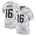 Parkc LA.Chargers #16 J.K. Scott Player Arctic Camo Salute To Service Limited Game Stitched Jerseys