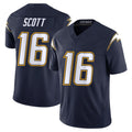 Parkc LA.Chargers #16 J.K. Scott Player Navy Vapor F.U.S.E. Limited Home Game Stitched Jerseys