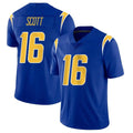 Parkc LA.Chargers #16 J.K. Scott Player Royal Limited Vapor Home Game Stitched Jerseys