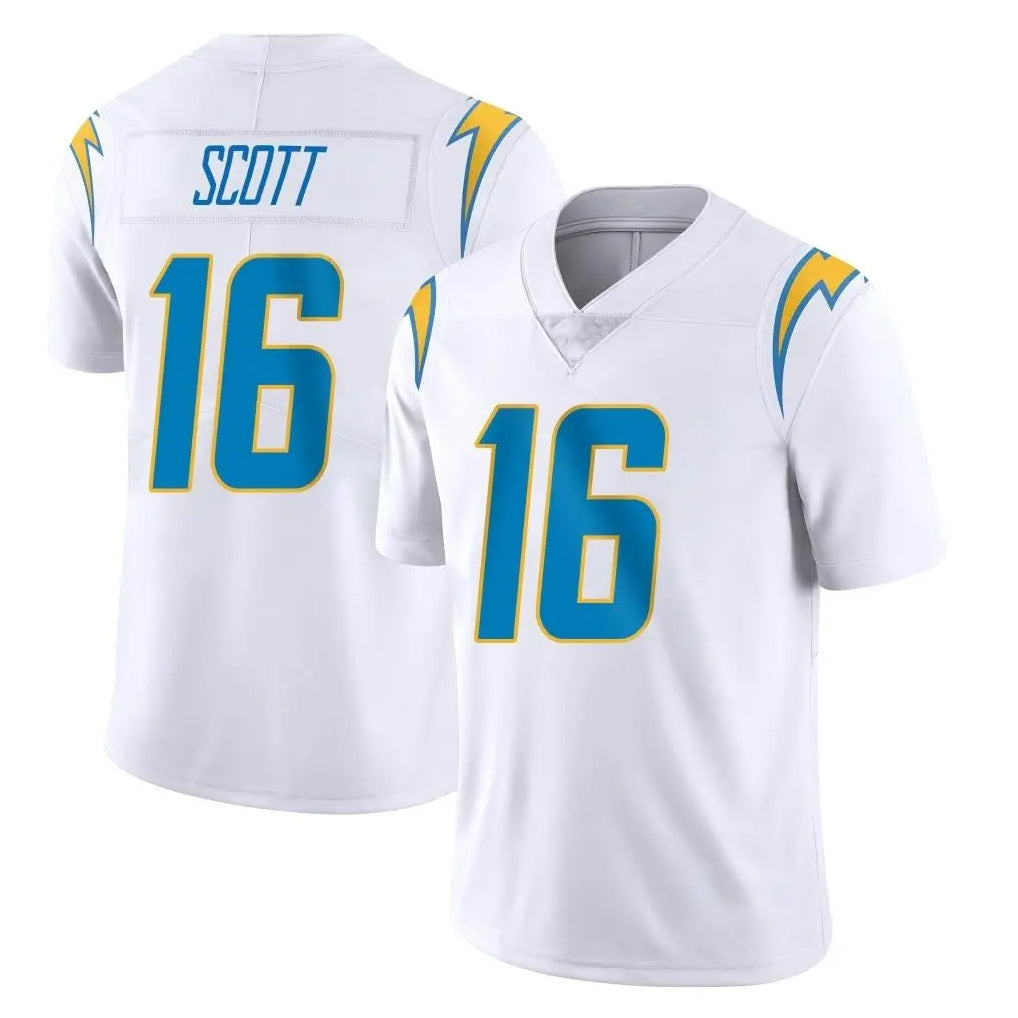 Parkc LA.Chargers #16 J.K. Scott Player White Limited Vapor Untouchable Home Game Stitched Jerseys