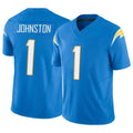 Parkc LA.Chargers #1 Quentin Johnston Player Blue Limited Vapor F.U.S.E. Home Game Stitched Jerseys