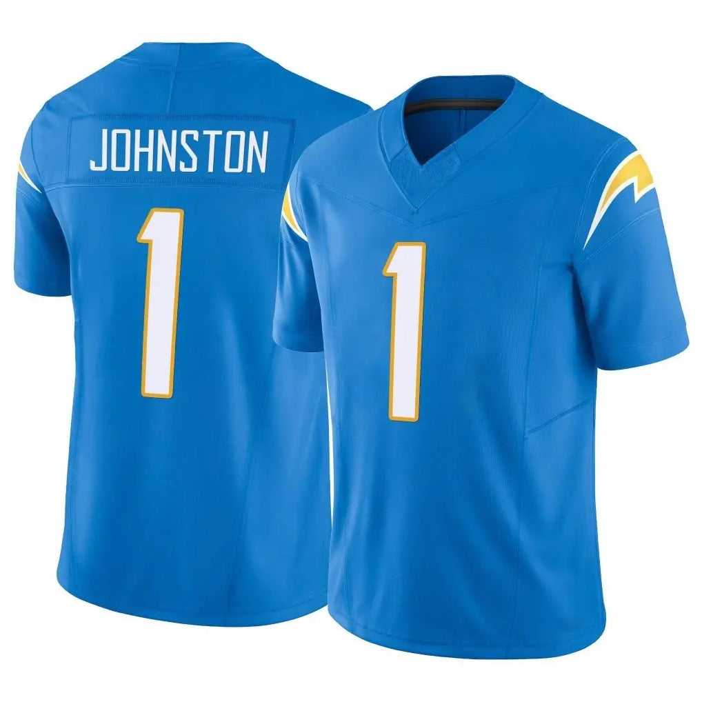 Parkc LA.Chargers #1 Quentin Johnston Player Blue Limited Vapor F.U.S.E. Home Game Stitched Jerseys