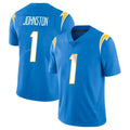 Parkc LA.Chargers #1 Quentin Johnston Player Blue Limited Vapor Untouchable Home Game Stitched Jerseys