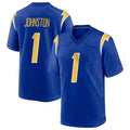 Parkc LA.Chargers #1 Quentin Johnston Player Royal Home Game Stitched Jerseys