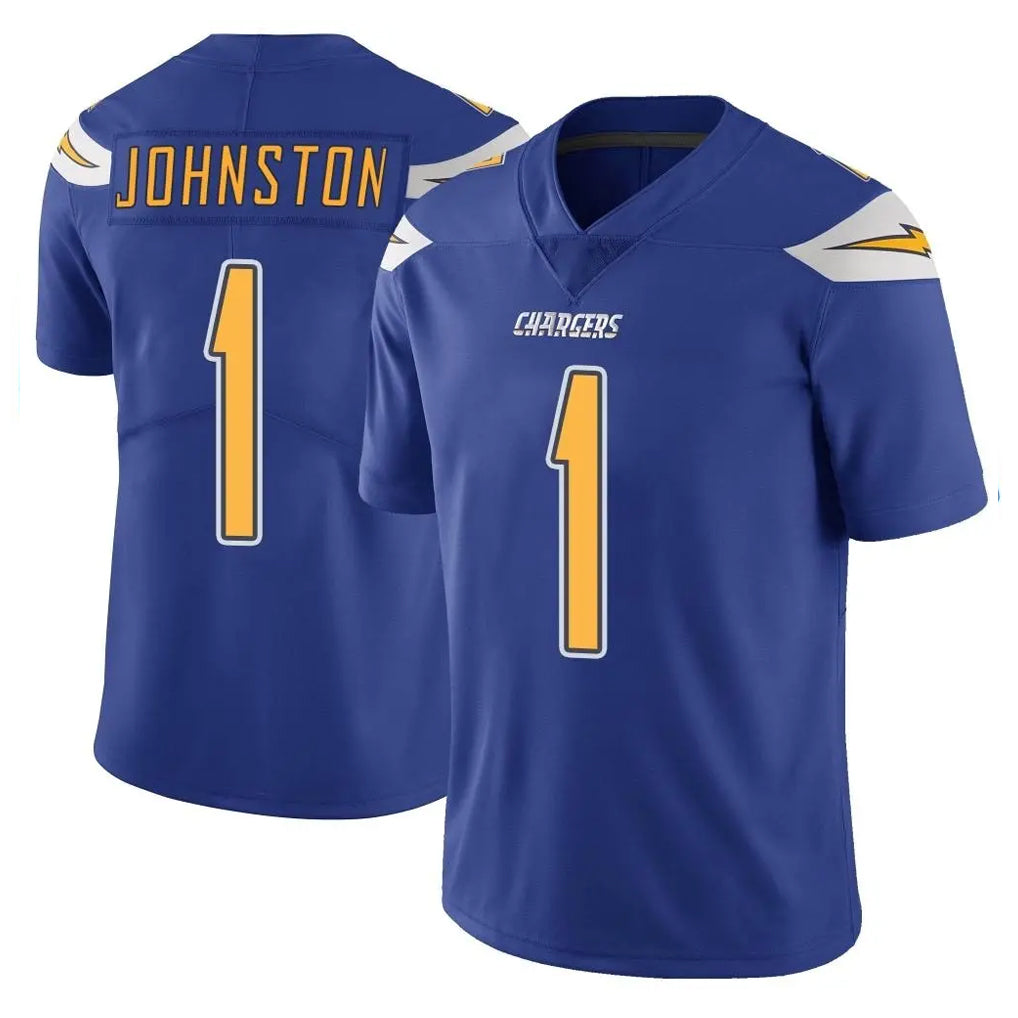 Parkc LA.Chargers #1 Quentin Johnston Player Royal Limited Color Rush Vapor Untouchable Home Game Stitched Jerseys