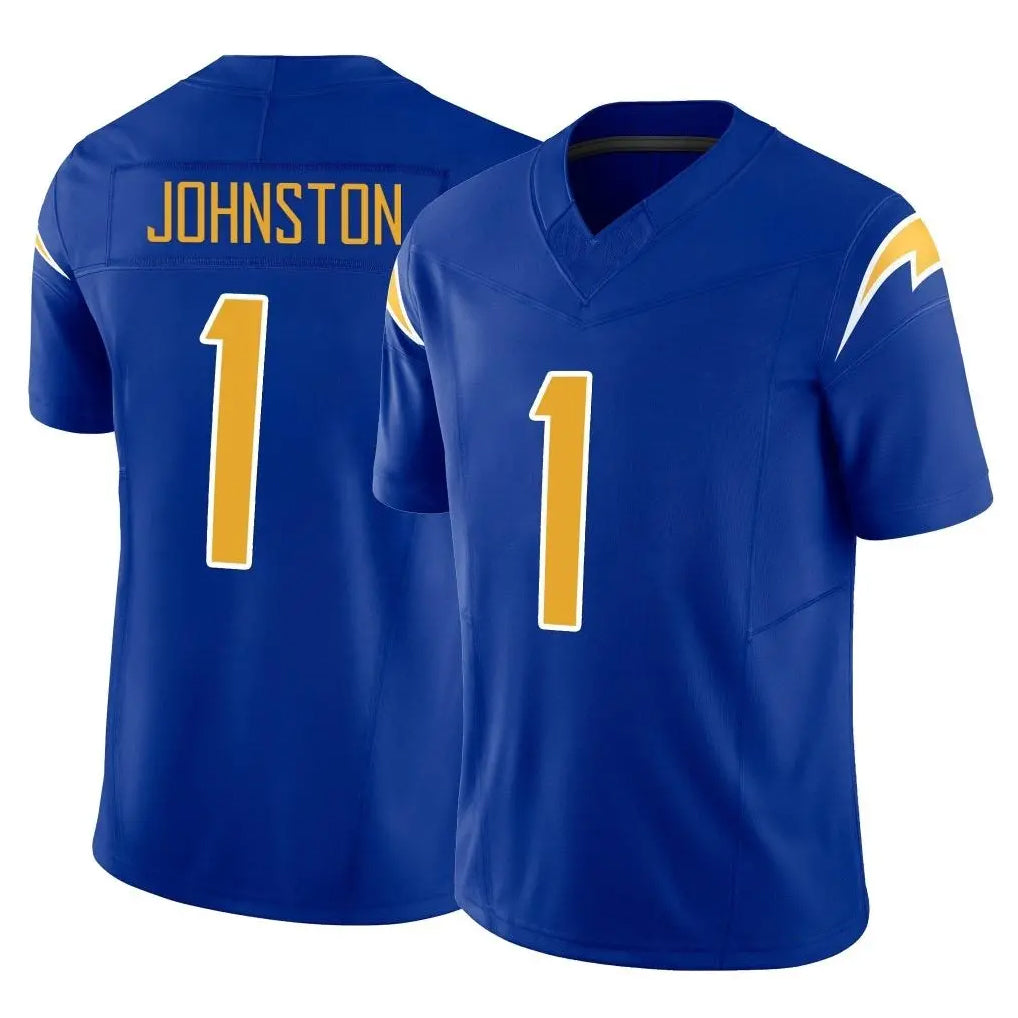 Parkc LA.Chargers #1 Quentin Johnston Player Royal Limited Vapor F.U.S.E. Home Game Stitched Jerseys
