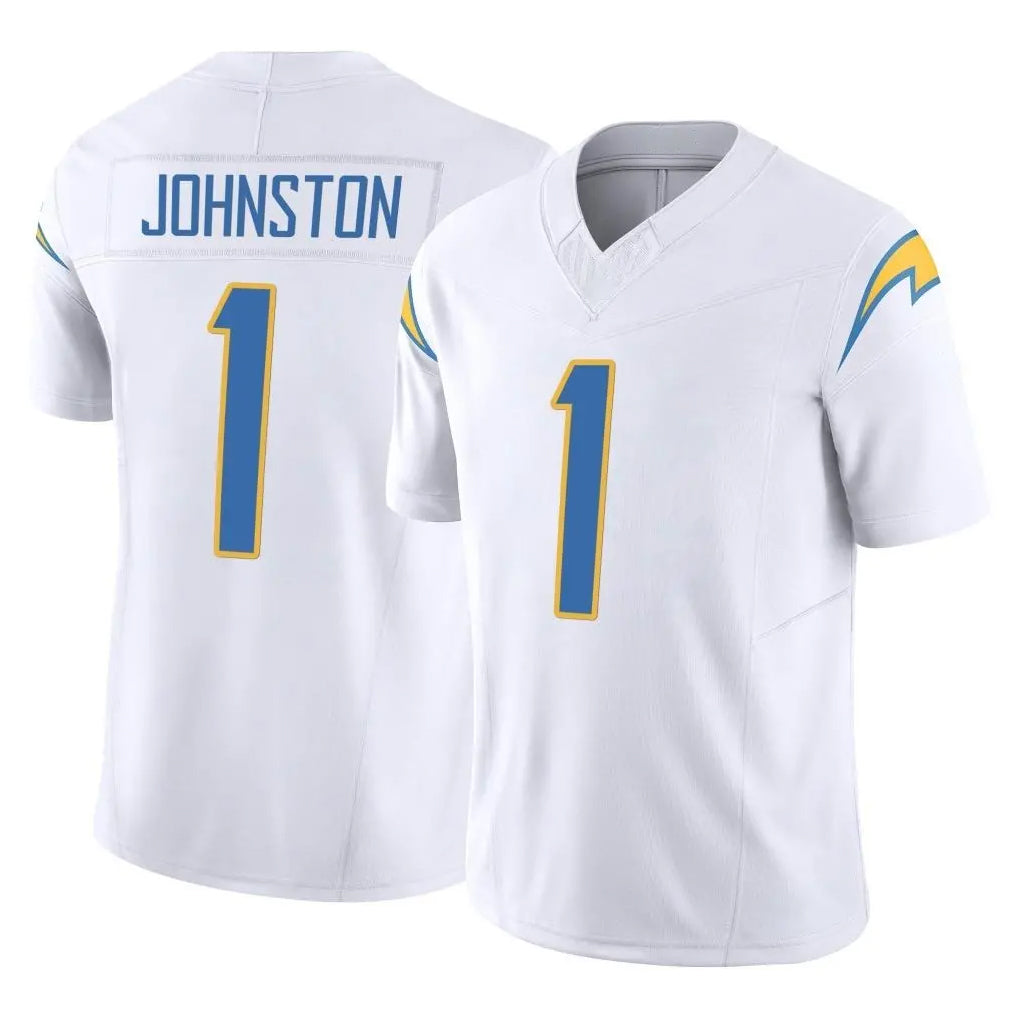 Parkc LA.Chargers #1 Quentin Johnston Player White Limited Vapor F.U.S.E. Home Game Stitched Jerseys