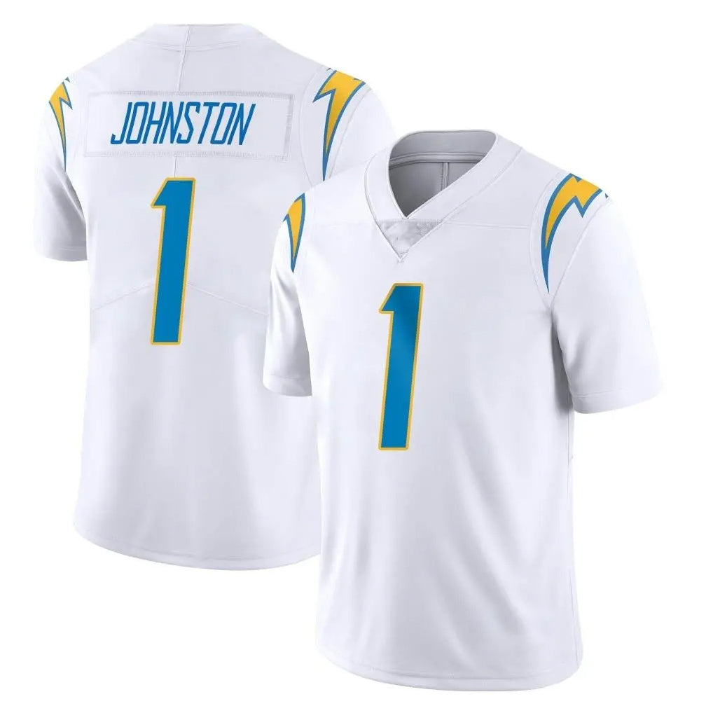 Parkc LA.Chargers #1 Quentin Johnston Player White Limited Vapor Untouchable Home Game Stitched Jerseys