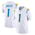 Parkc LA.Chargers #1 Quentin Johnston Player White Limited Vapor Untouchable Home Game Stitched Jerseys