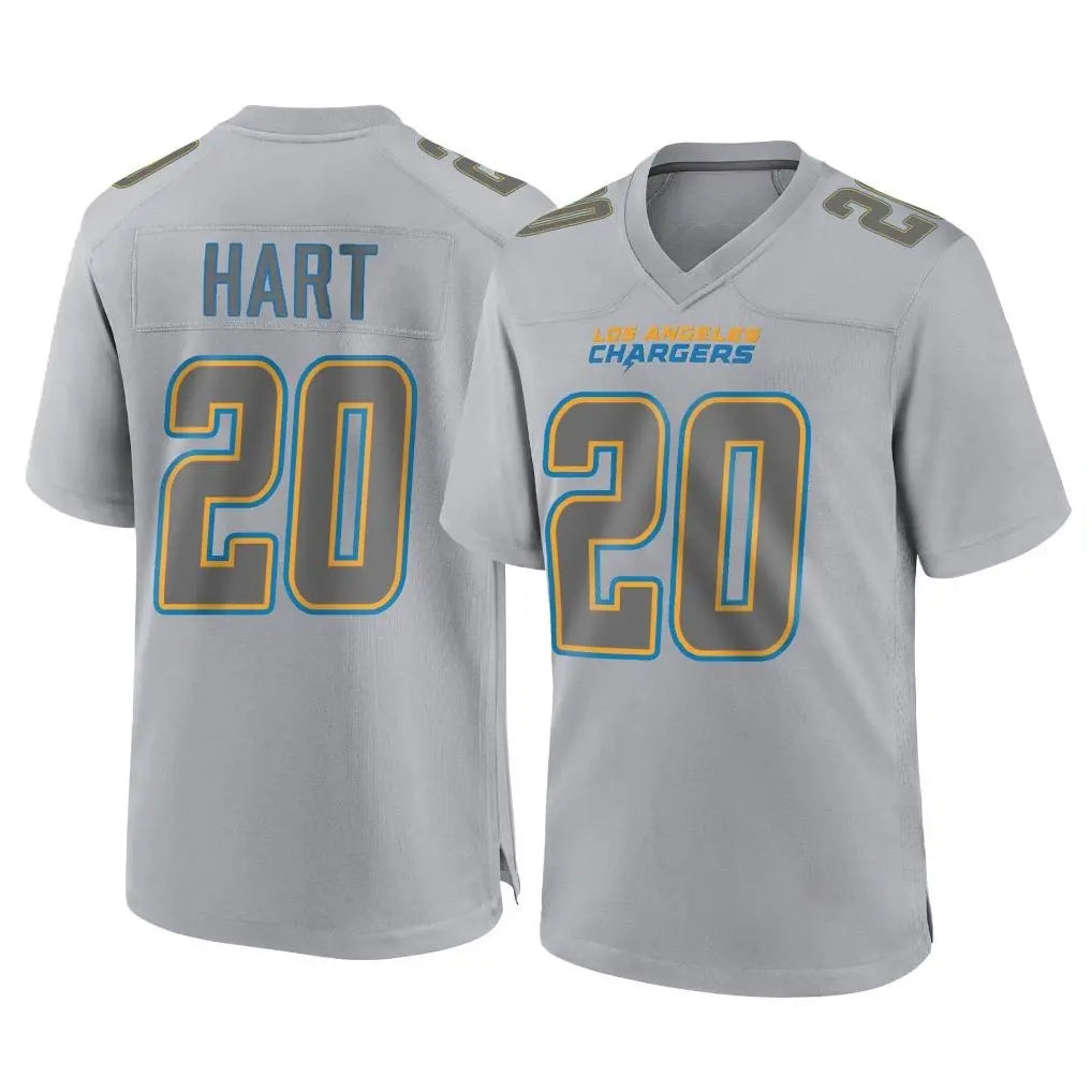 Parkc LA.Chargers #20 Cam Hart Player Gray Atmosphere Fashion Home Game Stitched Jerseys