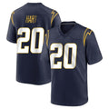 Parkc LA.Chargers #20 Cam Hart Player Navy Home Game Stitched Jerseys