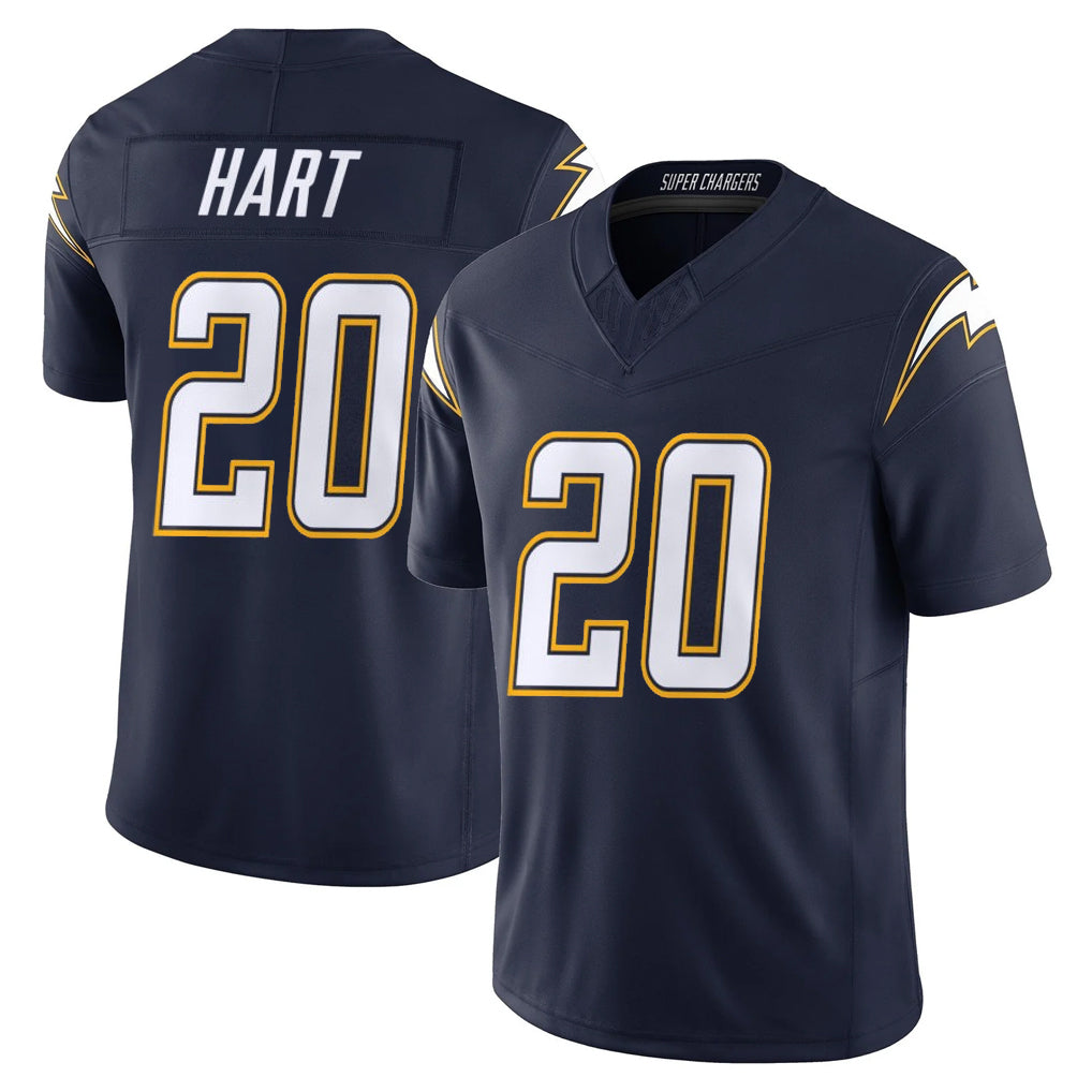 Parkc LA.Chargers #20 Cam Hart Player Navy Vapor F.U.S.E. Limited Home Game Stitched Jerseys