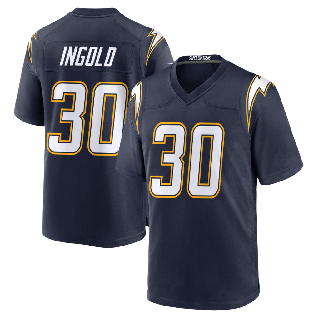 Parkc LA.Chargers #30 Alec Ingold Player Navy Alternate Home Game Stitched Jerseys