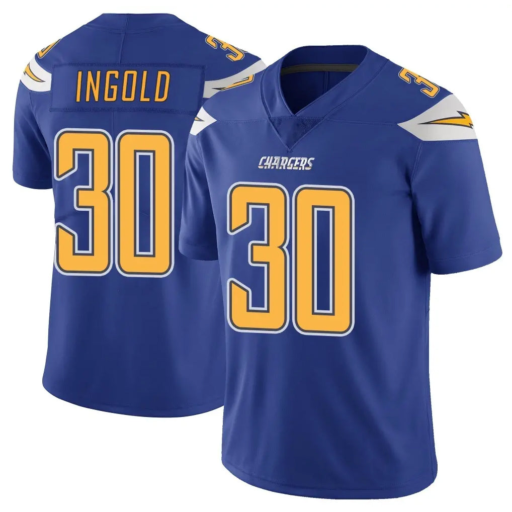Parkc LA.Chargers #30 Alec Ingold Player Royal Limited Color Rush Vapor Untouchable Home Game Stitched Jerseys