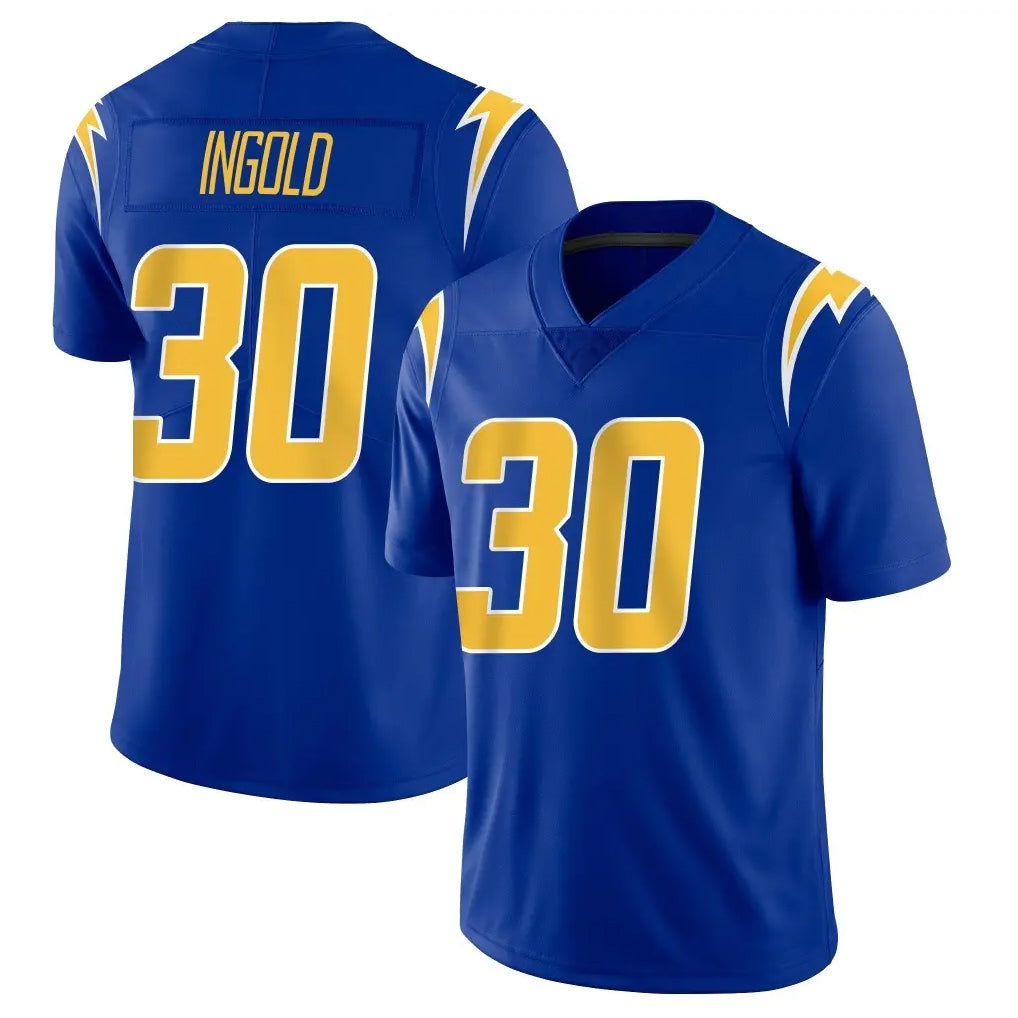 Parkc LA.Chargers #30 Alec Ingold Player Royal Limited Vapor Home Game Stitched Jerseys