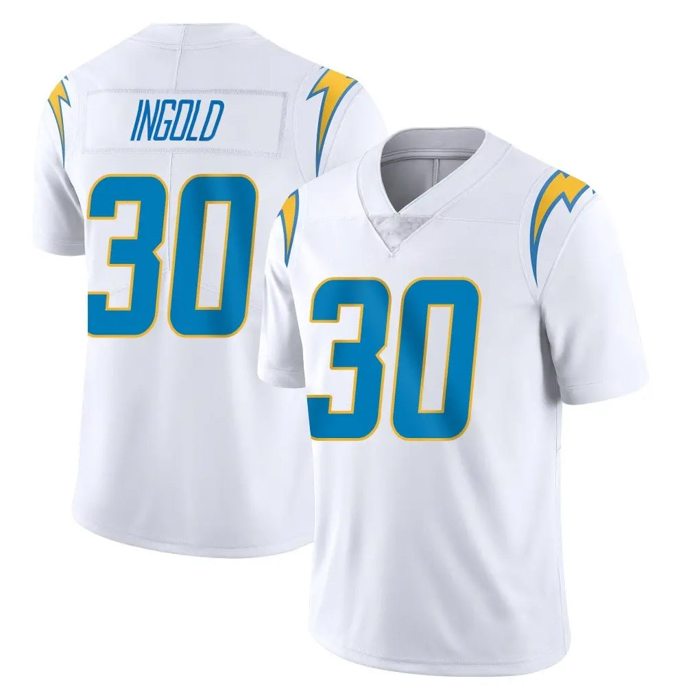 Parkc LA.Chargers #30 Alec Ingold Player White Limited Vapor Untouchable Home Game Stitched Jerseys