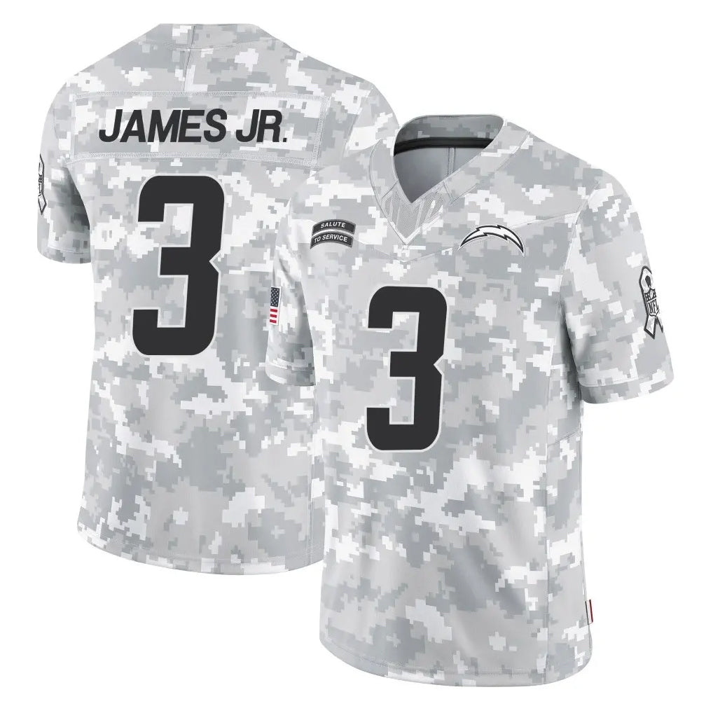 Parkc LA.Chargers #3 Derwin James Jr. Player Arctic Camo Salute To Service Limited Game Stitched Jerseys
