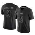 Parkc LA.Chargers #3 Derwin James Jr. Player Black Limited Reflective Home Game Stitched Jerseys