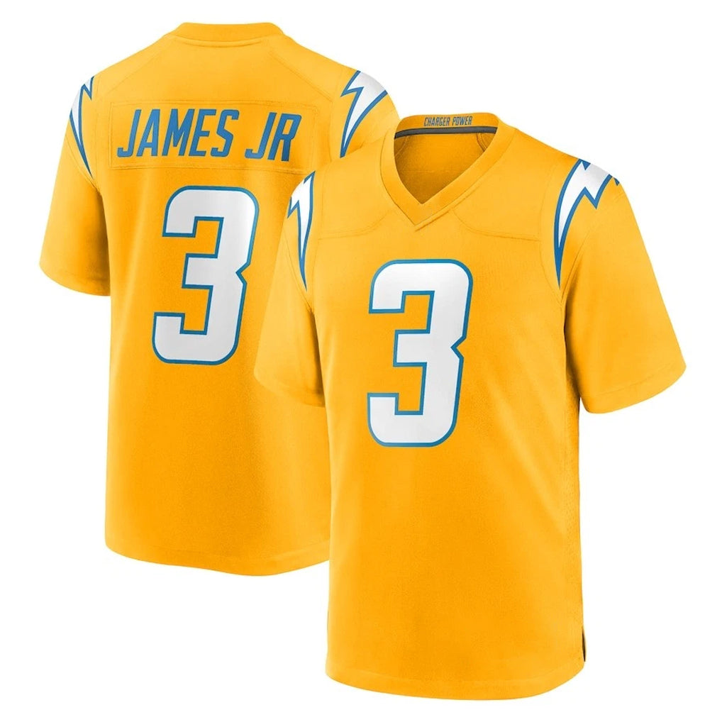 Parkc LA.Chargers #3 Derwin James Jr. Player Gold Home Game Stitched Jerseys