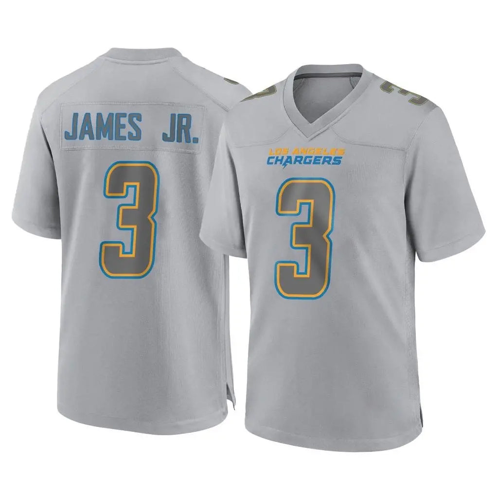 Parkc LA.Chargers #3 Derwin James Jr. Player Gray Atmosphere Fashion Home Game Stitched Jerseys