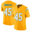 Parkc LA.Chargers #45 Tuli Tuipulotu Player Gold Limited Vapor F.U.S.E. Home Game Stitched Jerseys