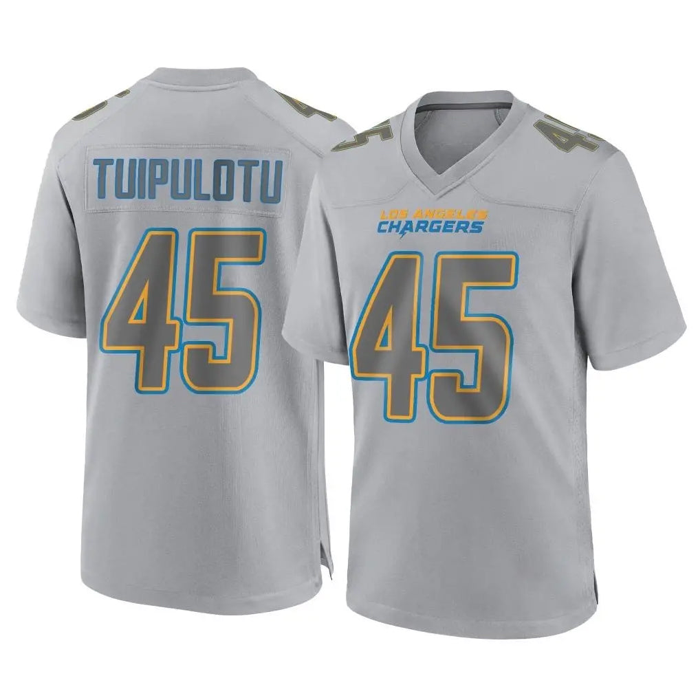 Parkc LA.Chargers #45 Tuli Tuipulotu Player Gray Atmosphere Fashion Home Game Stitched Jerseys