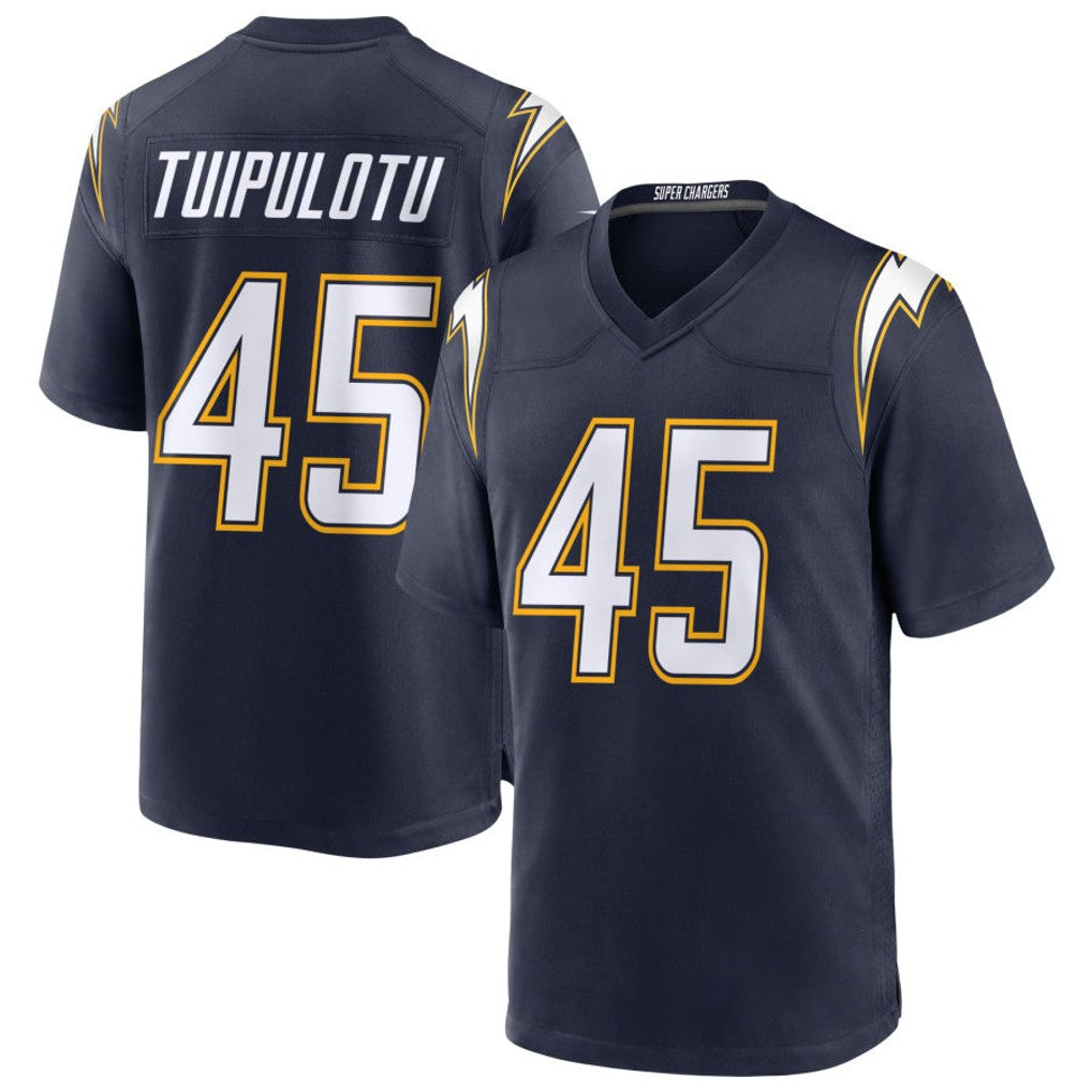 Parkc LA.Chargers #45 Tuli Tuipulotu Player Navy Alternate Home Game Stitched Jerseys
