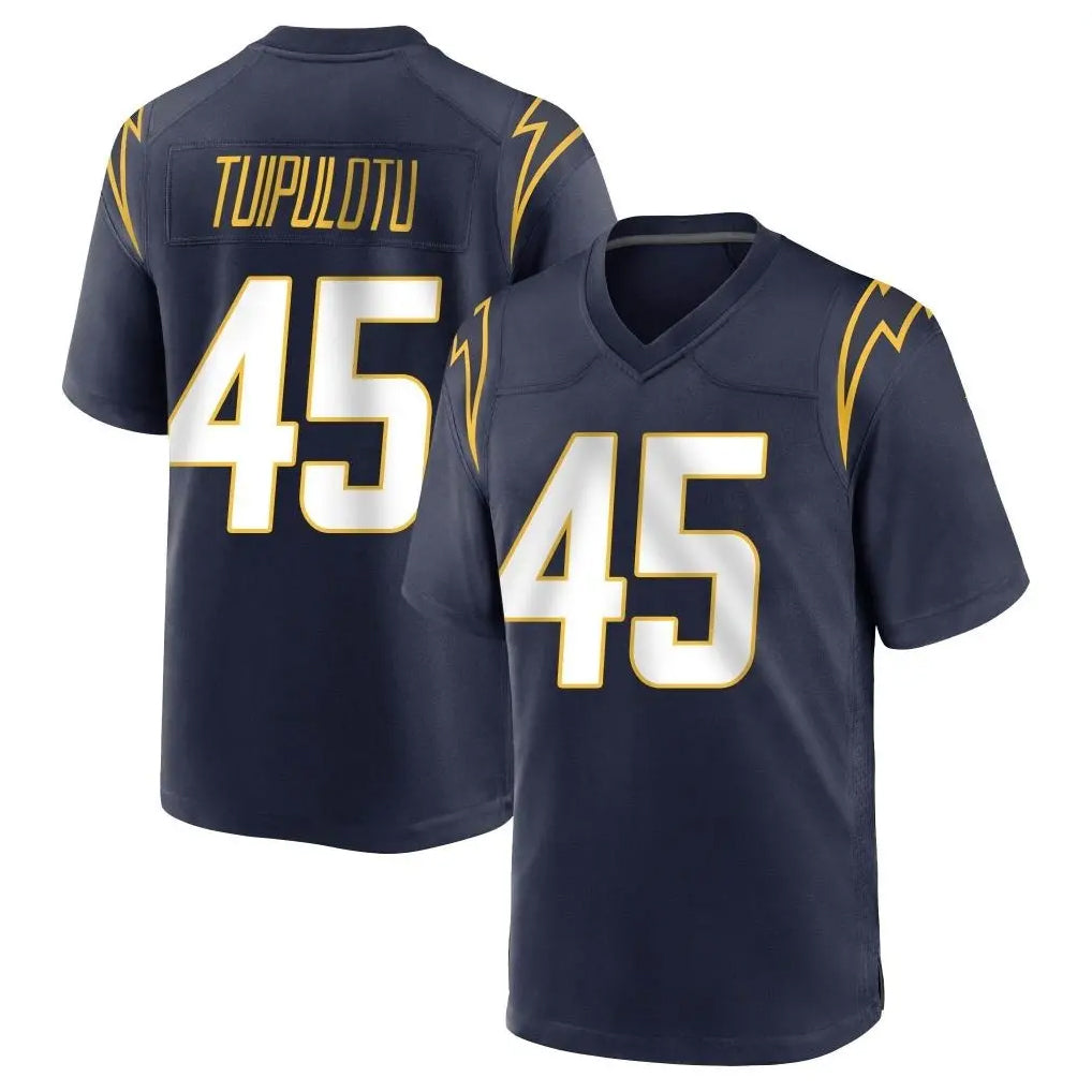 Parkc LA.Chargers #45 Tuli Tuipulotu Player Navy Home Game Stitched Jerseys