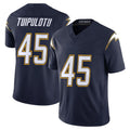 Parkc LA.Chargers #45 Tuli Tuipulotu Player Navy Vapor F.U.S.E. Limited Home Game Stitched Jerseys