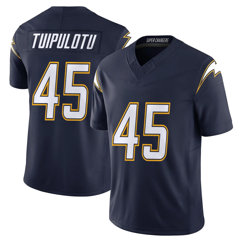 Parkc LA.Chargers #45 Tuli Tuipulotu Player Navy Vapor F.U.S.E. Limited Home Game Stitched Jerseys