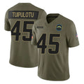 Parkc LA.Chargers #45 Tuli Tuipulotu Player Olive 2025 Salute To Service Limited Game Stitched Jerseys