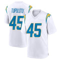 Parkc LA.Chargers #45 Tuli Tuipulotu Player White Home Game Stitched Jerseys