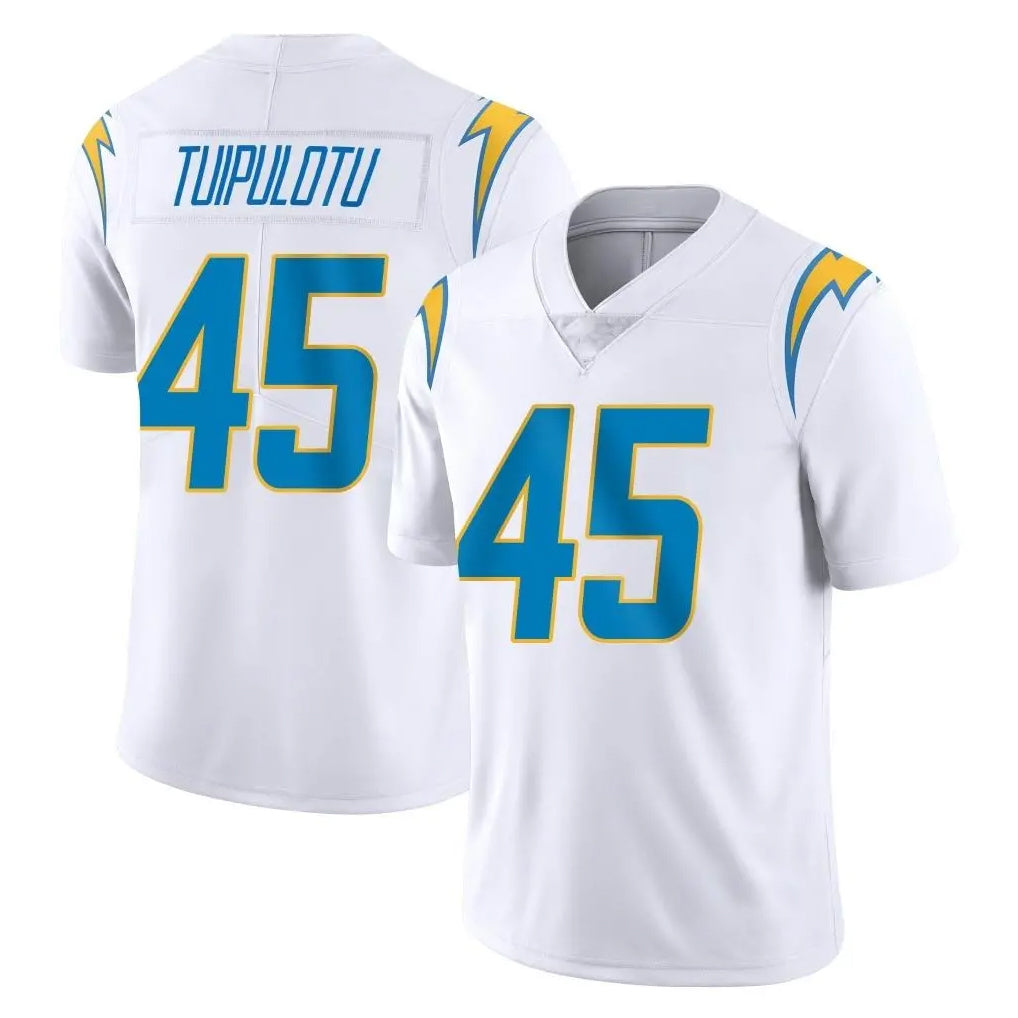 Parkc LA.Chargers #45 Tuli Tuipulotu Player White Limited Vapor Untouchable Home Game Stitched Jerseys