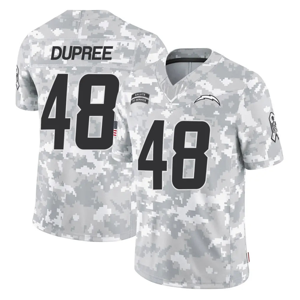 Parkc LA.Chargers #48 Bud Dupree Player Arctic Camo Salute To Service Limited Game Stitched Jerseys