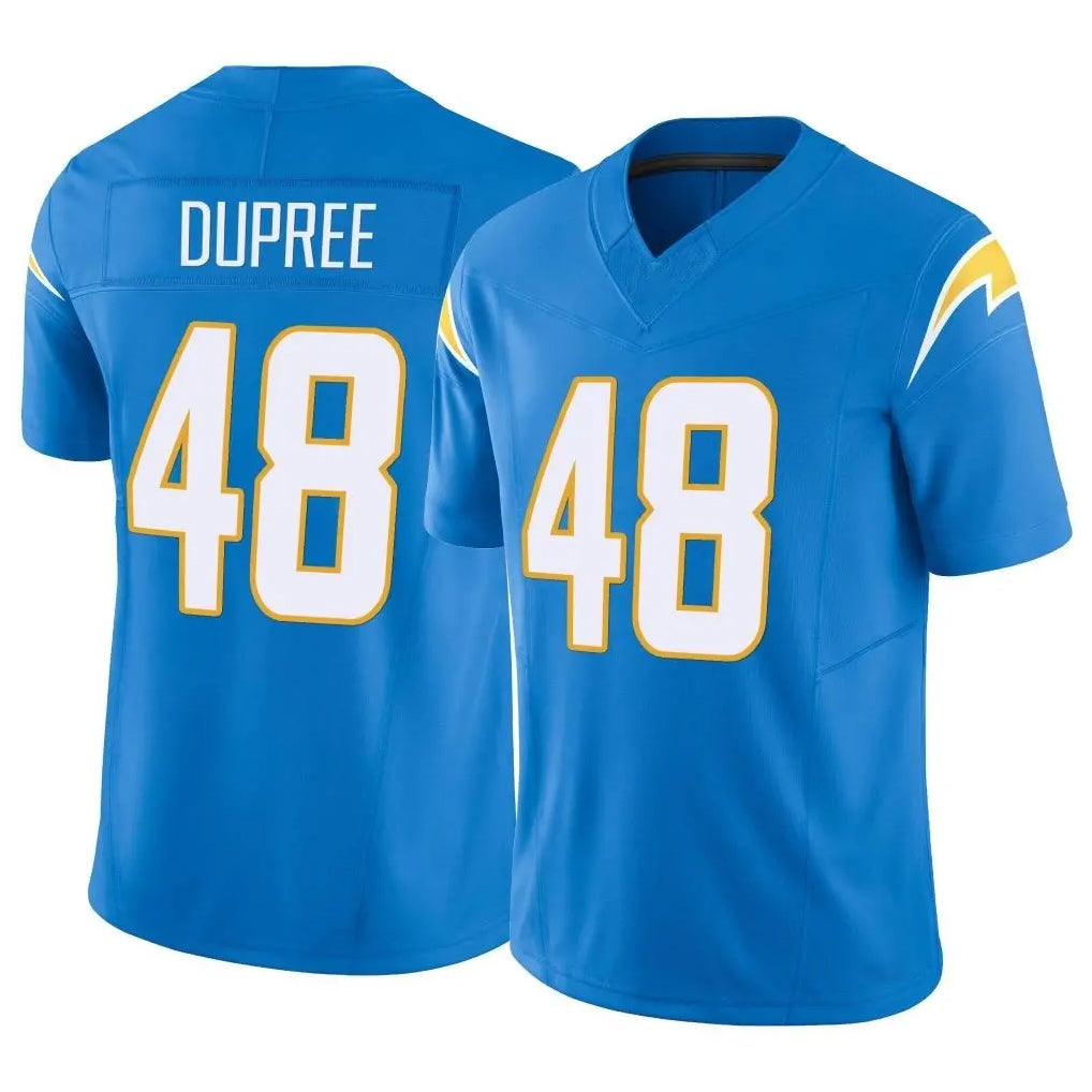 Parkc LA.Chargers #48 Bud Dupree Player Blue Limited Vapor F.U.S.E. Home Game Stitched Jerseys