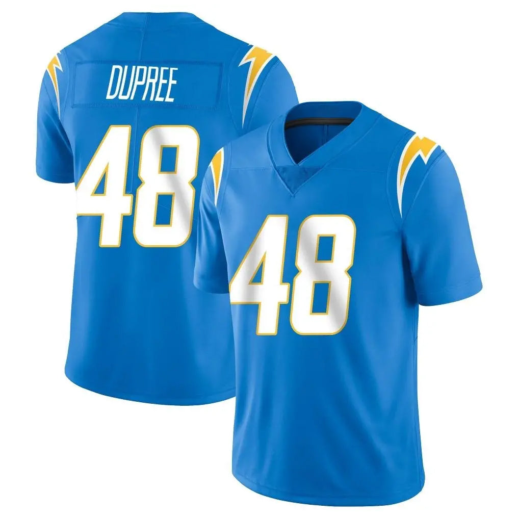 Parkc LA.Chargers #48 Bud Dupree Player Blue Limited Vapor Untouchable Home Game Stitched Jerseys