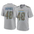 Parkc LA.Chargers #48 Bud Dupree Player Gray Atmosphere Fashion Home Game Stitched Jerseys