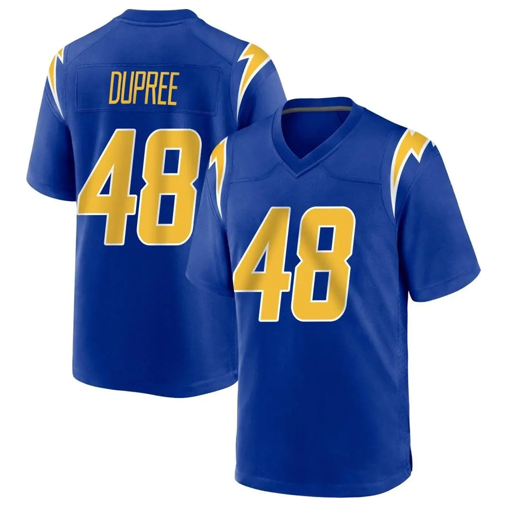 Parkc LA.Chargers #48 Bud Dupree Player Royal Home Game Stitched Jerseys